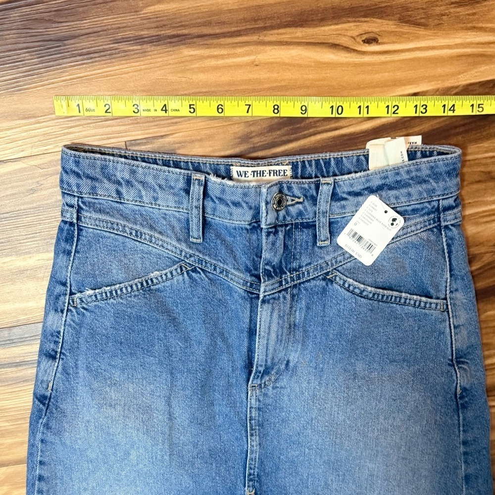 New Free People Come As You Are Denim Maxi Skirt - Picture 5 of 8